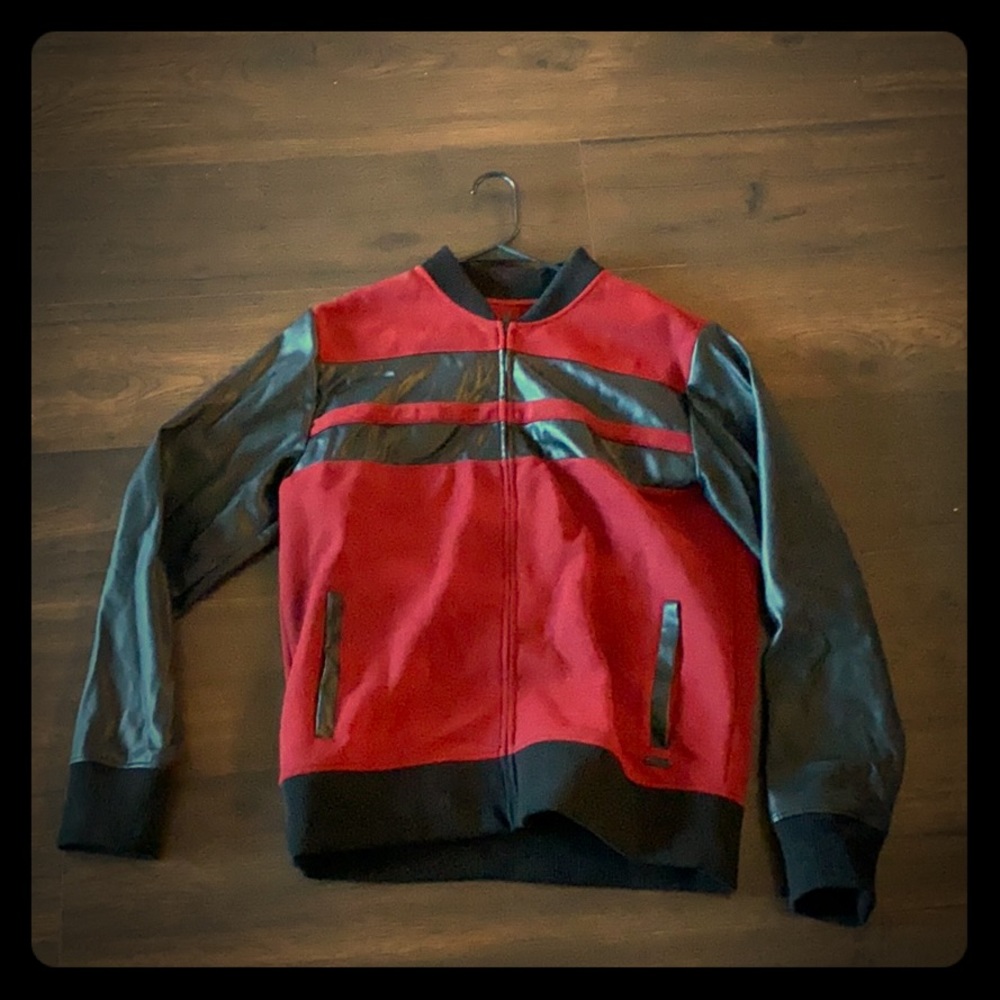 COPY - Guess Red and Black Leather Jacket
